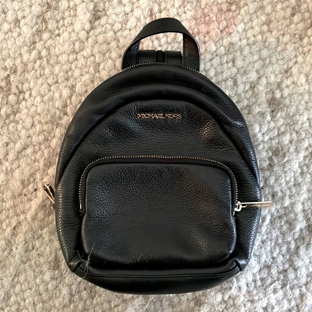 Black mini Michael Kors Erin backpack